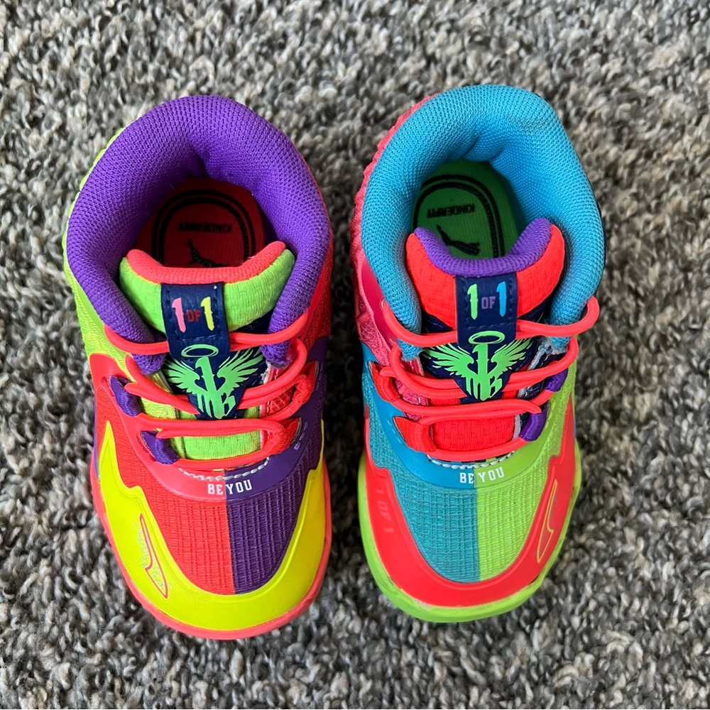 Puma Infant Kids Baby MB1 LaMelo Ball M.01 Be You Colorful Sneakers Baby Size 6C - Picture 5 of 9